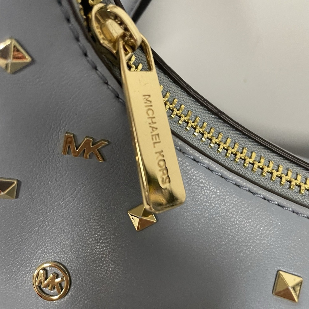 NWOT! MICHAEL KORS Cora Medium Logo Embossed Shoulder/Crossbody Bag - Blue - Picture 9 of 9